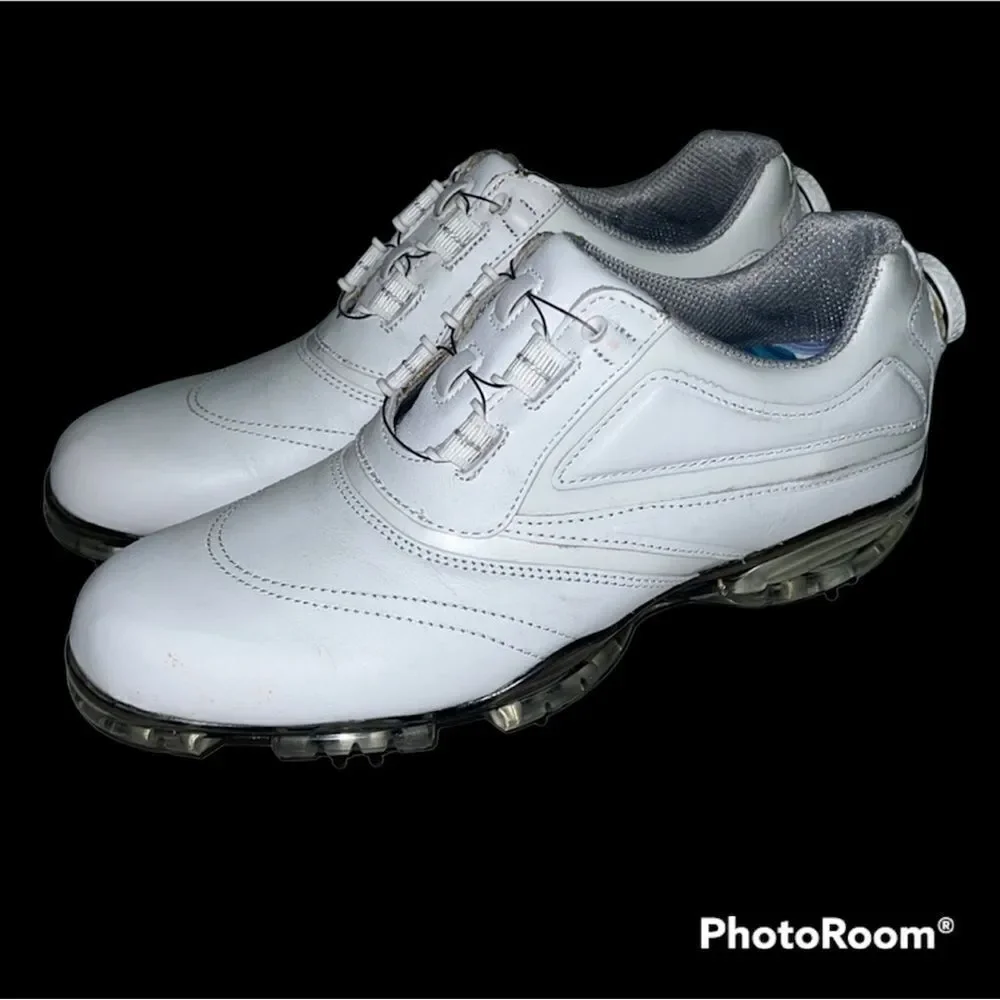Foot Joy White BOA‎ Closure, waterproof golf shoes Size 8N A19